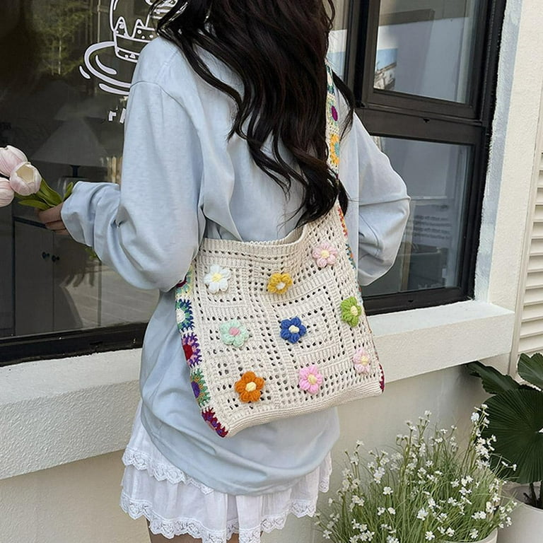 Crochet Bag, Crochet Beach Bag, Crochet Tote Bag, Cute Tote Bag