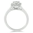 thumbnail image 2 of SZUL Women's 3/4 Carat TW Princess Cut Diamond Halo Engagement Ring in 14K White Gold (J-K-L Color, I2-I3 Clarity), 2 of 3