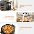 thumbnail image 4 of Atilioo 6 Quart Electric Pressure Cooker, 12-in-1 Stainless Steel Non-Stick Pot- Multicooker for Pressure Cooking, Slow Cooker, Rice, Steamer, Sauté, Yogurt, Warmer, 4 of 11