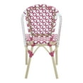 thumbnail image 5 of Portia Aluminum and PE Wicker Star-like Woven Pattern Patio Chairs, Set of 2, Pink, 5 of 10