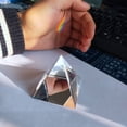 thumbnail image 4 of Crystal Pyramid Optical Glass Rainbow Prism Rectangular Polyhedral Pyramid, 4 of 8