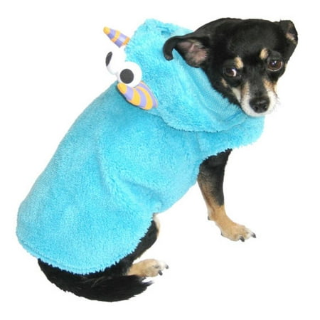 Plush Blue Monster Dog Costume  Pet Outfit