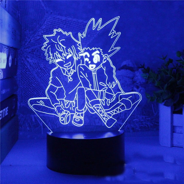 Decoración de anime 3D de Night Light Hunters Hunters Gon Freecss