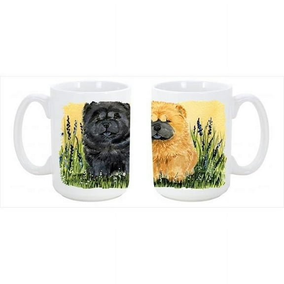Chow Chow Dishwasher Safe Microwavable Ceramic Coffee Mug 15 oz.