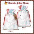 thumbnail image 2 of Fuzoiu Cute Elephant Print Christmas Gift Bag,Burlap Gift Bag with Drawstring Closure & Hang Tag,Perfect for Holidays, Birthdays, and Special Occasions-Small, 2 of 7