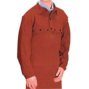 Leather Bibs, 30 in, Dielectric Snaps, One Size, Lava Brown