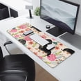 thumbnail image 2 of Long Mouse Pads for Desk,Dachshund and Flower Desk Mats on Top Of Desks, Desk Mouse Pad Extra Large with 3mm Non-Slip Base and Stitched Edge for Gaming,Office,Work,Home 31.5"x11.8", 2 of 6