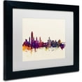 thumbnail image 2 of Trademark Fine Art "Albany New York Skyline" Canvas Art by Michael Tompsett, White Matte, Black Frame, 2 of 4