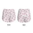thumbnail image 3 of KLL Cute Bow Tie Pattern Shorts Women,Athletic Shorts High Waisted Running Shorts Pocket Sporty Short Gym Elastic Workout Shorts-XX-Large, 3 of 7
