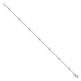 thumbnail image 3 of Auriga 14K White Gold 1/2ct Lab Grown Diamond Rolo Station Bracelet 7inch for Women, 3 of 6