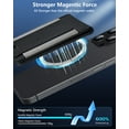 thumbnail image 4 of ExtreLife Magsafe Card Holder, Magnetic Wallet Compatible for iPhone 16/15/14/13/12 Series, Phone Wallet with Adjustable Stand, Black Gray, 4 of 7