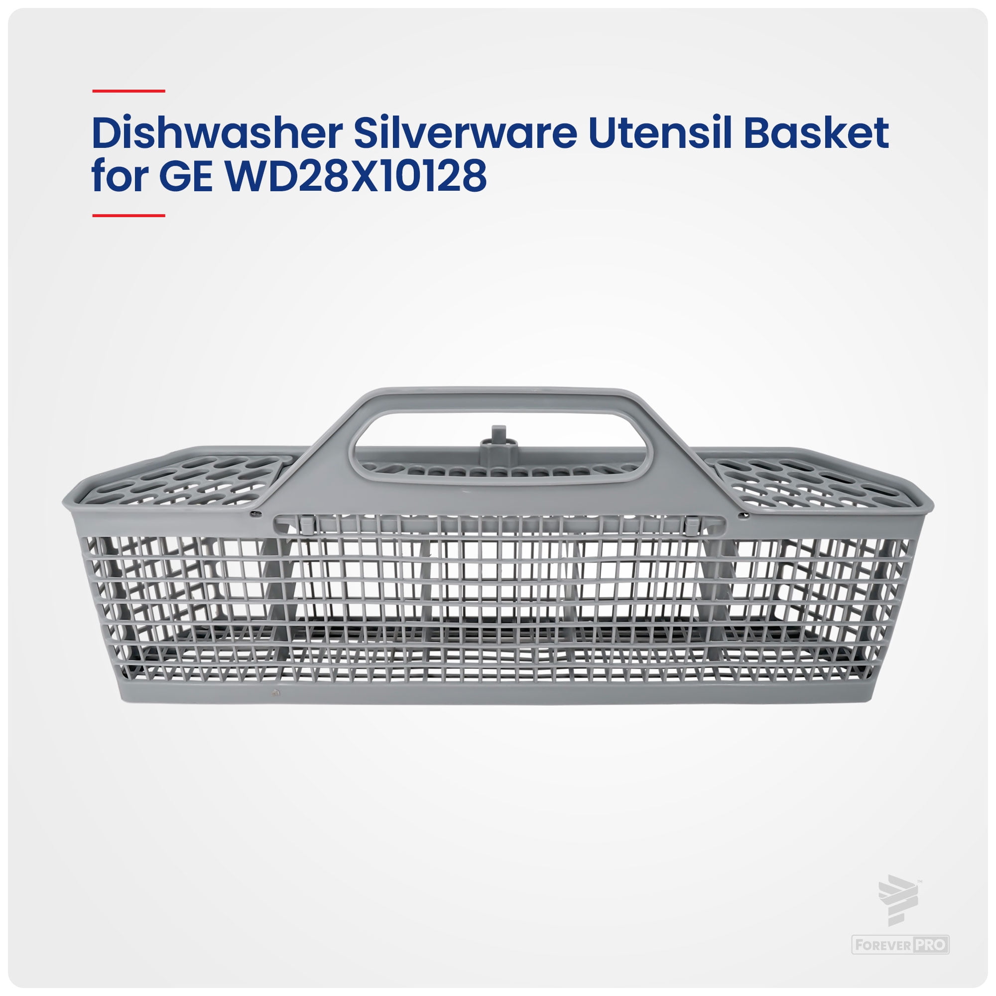 ForeverPRO WD28X10128 Dishwasher Silverware Basket for GE Dishwasher WD28X10127 WD28X10131 WD28X10132 WD28X10236