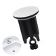 thumbnail image 1 of Juego de 2 Tapones para Lavabo Universales MACHAO Negros 40 mm Tapón para Fregadero de Latón Cromado con Goma Tapa para Lavabo Regulable en Altura Antical Tapón de Desagüe Cromado para Lavabo, 1 of 5