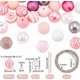 thumbnail image 3 of Kit de 106 cuentas para pulseras de concientización sobre el cáncer de mama: cuentas gruesas rosas de 20 mm, cuentas de color rosa chicle variadas y cuentas grandes sueltas de acrílico., 3 of 6