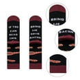 thumbnail image 2 of TINYSOME Men Women If You Can Read This Crew Socks Funny Saying Bring Me Tacos Bacon Eggs Hamburger Beer Letters Novelty Cotton Hosiery Gifts, 2 of 15
