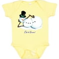 thumbnail image 3 of Inktastic Let it Snow Sassy Snowman in Top Hat Boys or Girls Baby Bodysuit, 3 of 5