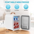 thumbnail image 2 of Gianna 4L Mini Car Refrigerator, Portable Compact Dorm & Car Fridge for Drinks, Snacks & Skincare, Holds 7 Cans, 2 of 5