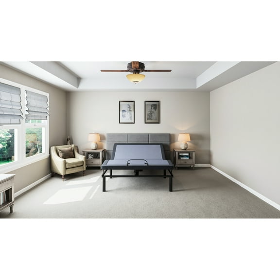 Adjustable Bed Base Os2 Full - Head Foot Position Control, Programmable Memory, 31 Legs & Changes, Serene Sleep