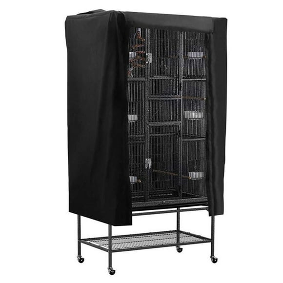 Mosiee Universal Bird Cage Cover Blocks 90% Sunlight And Uv Rays Adjust Front Easily Fade Resistant And Machine Washable
