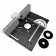 thumbnail image 3 of Router Lift System and Aluminum Router Table Insert Plate, Electric Trimmer Wood Engraving Router Slotting Machine Black, 3 of 4
