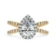 thumbnail image 2 of IGI Certified Lab Grown Diamond Engagement Ring | Center 9x6mm Pear Cut Split Shank Halo Solitaire Wedding Anniversary Rings For Women 14k Yellow Gold | F-G, VS-SI Quality (1.70 Ctw) Ring Size-4.5, 2 of 7