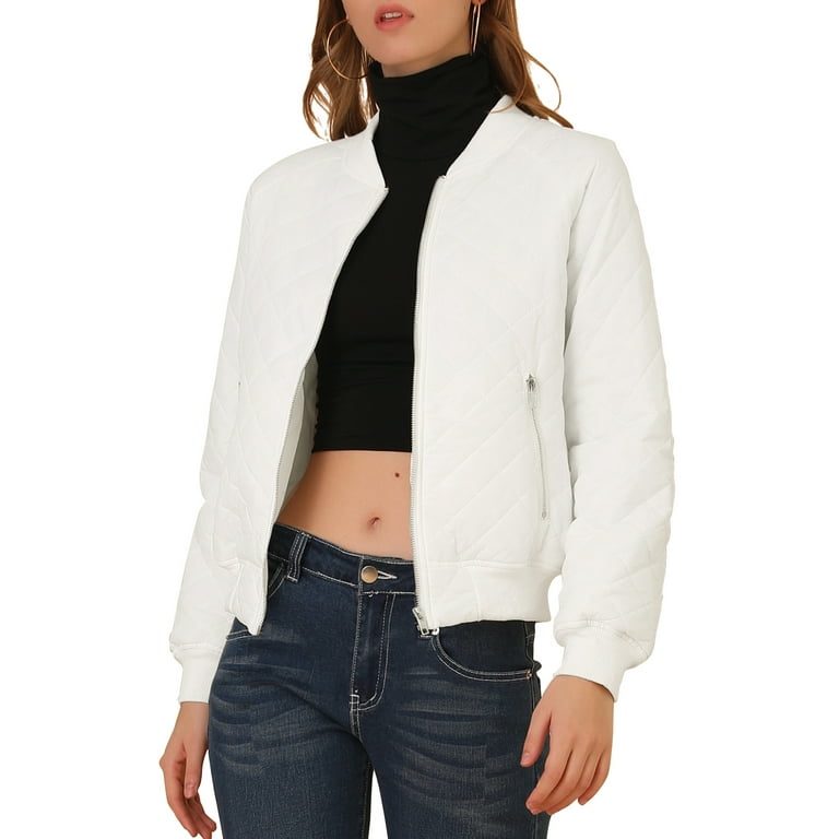 Find Your Perfect Unique Bargains Women's Quilted Zip Up Moto 