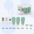 thumbnail image 2 of Unique Bargains 8 Pcs Travel Container Set Portable Travel Bottles Set Green Beige, 2 of 6