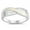 White Simulated Opal, variant on White Simulated Opal Roman Pattern Ring Sterling Silver Size 8