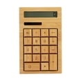 thumbnail image 1 of Calculadora de bambú Energía 18 Calculadora de escritorio Impermeable Portátil Antiestático 12 dígitos Funcional para el hogar Oficina shamjiam Calculadora de escritorio, 1 of 6