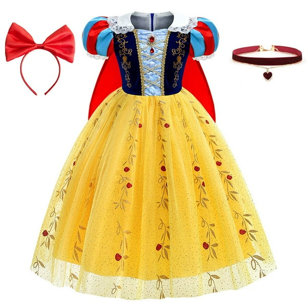 Vestido Blancanieves para Niña, Vestido de Princesa, Cosplay, para Cumpleaños ix zhangmengya unisex