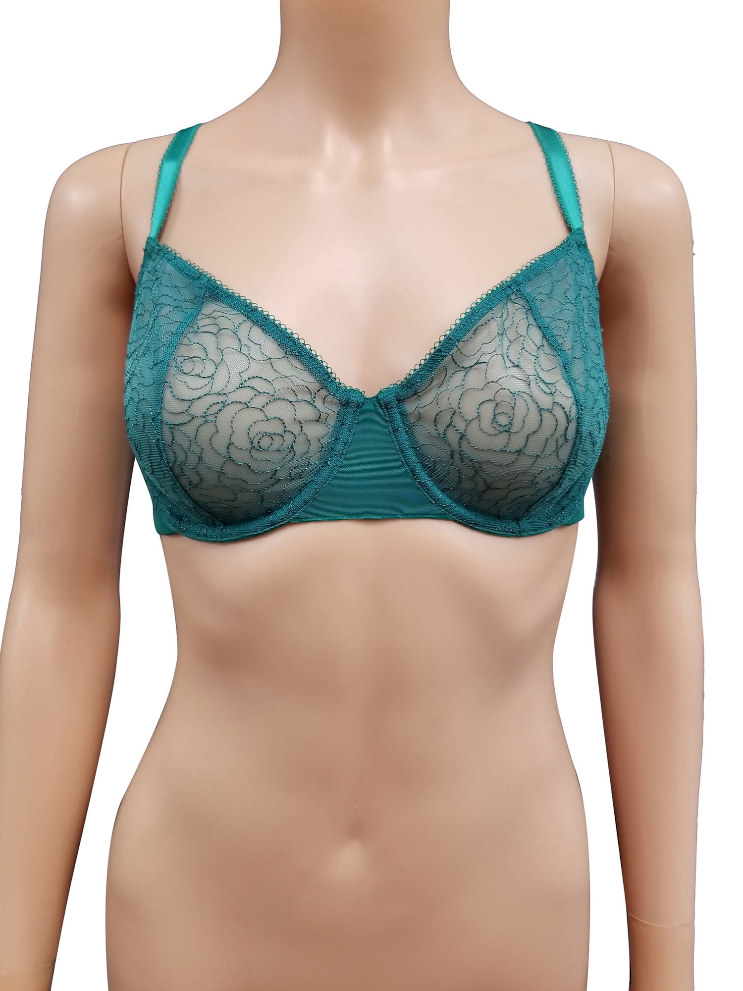 La Perla La Perla Studio Green Lace Underwire Bra (34D)