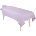 thumbnail image 2 of ForPro Premium Flannel 3-Piece Massage Sheet Set, English Rose, for Massage Tables, Includes Flat Sheet, Fitted Sheet and Fitted Face Rest Cover, 2 of 7