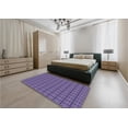 thumbnail image 5 of Ahgly Company Machine Washable Indoor Round Transitional Purple Area Rugs, 5' Round, 5 of 7