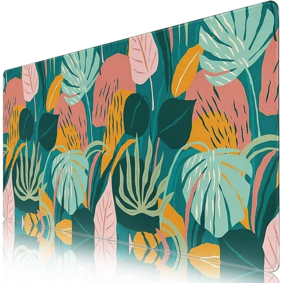 Large Mouse Pad, Desk Pad with Non-Slip Base Extended Mouse Pad XXL Keyboard Mouse Pad Desk Mat On Top of Desks for Work, Game, Office, Home - World Map (35.4x15.7 in)