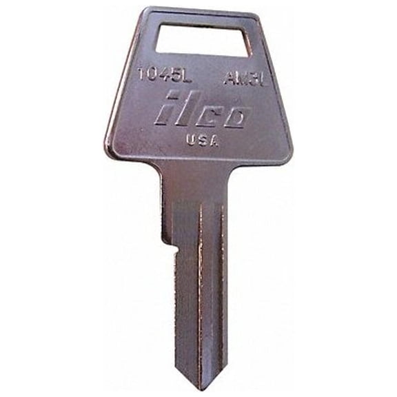 Kaba Ilco Key Blank, Brass, 1045L-AM3L, PK10 1045L-AM3L