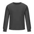 thumbnail image 2 of Jalioing Men's Long Sleeve Crew Neck Basic Sweatshirts Casual Solid Pullover Shirts Classic Loose Tops, 2 of 5