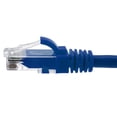 thumbnail image 2 of NavePoint Ethernet Patch Cable CAT6A, UTP, 24AWG, 1 Ft,  10 pack, Blue, 2 of 4