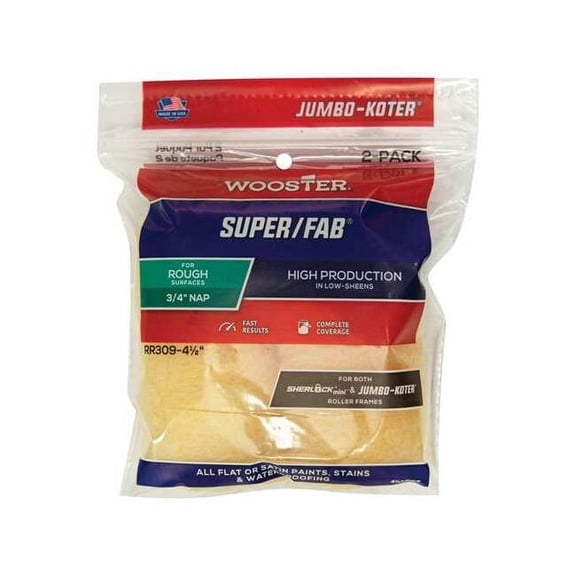 4-1/2" Mini Paint Roller Cover, 3/4" Nap, Knit Fabric RR309-4 1/2