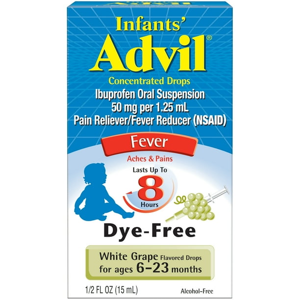 Infants' Advil® Concentrated Drops Fever Reducer/Pain Reliever