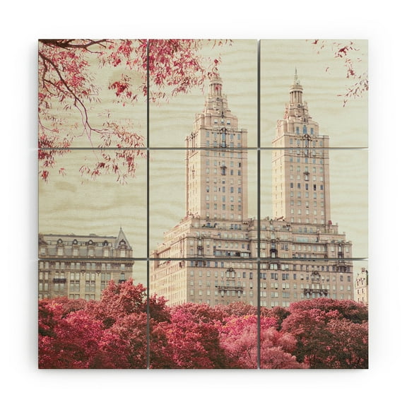 Society6 Eye Poetry Photography Surreal Spring New York City 3' x 3' Wood Wall Mural