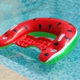 thumbnail image 3 of Hamaca De Agua Colchón de aire inflable de PVC duradero portátil plegable para piscina de verano (sandía), 3 of 6