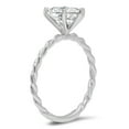 thumbnail image 2 of 2 ct Marquise Cut Real Genuine Natural Diamond SI1-SI2 G-H 18K White Gold Solitaire Promise Wedding Statement Engagement Designer Ring size 11, 2 of 7
