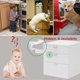 thumbnail image 3 of 10 Pcs Cabinet Locks Child Safety Latches Baby Proofing Cabinet Drawer Locks Adhesive Latches (white), 3 of 4