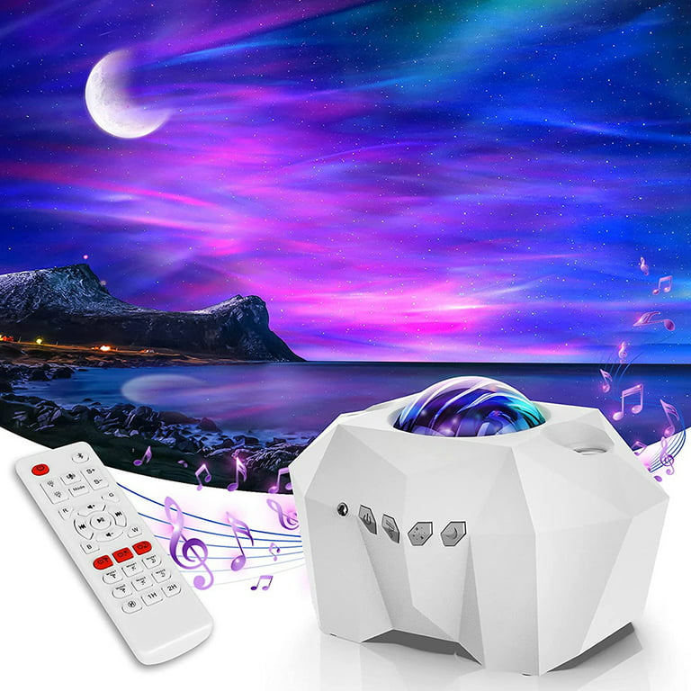20 Lighting Effects Galaxy Projector, Large Projection Star Projector Music  Speaker, Remote Control Galaxy Light, Timer Night Light Projector for Kids