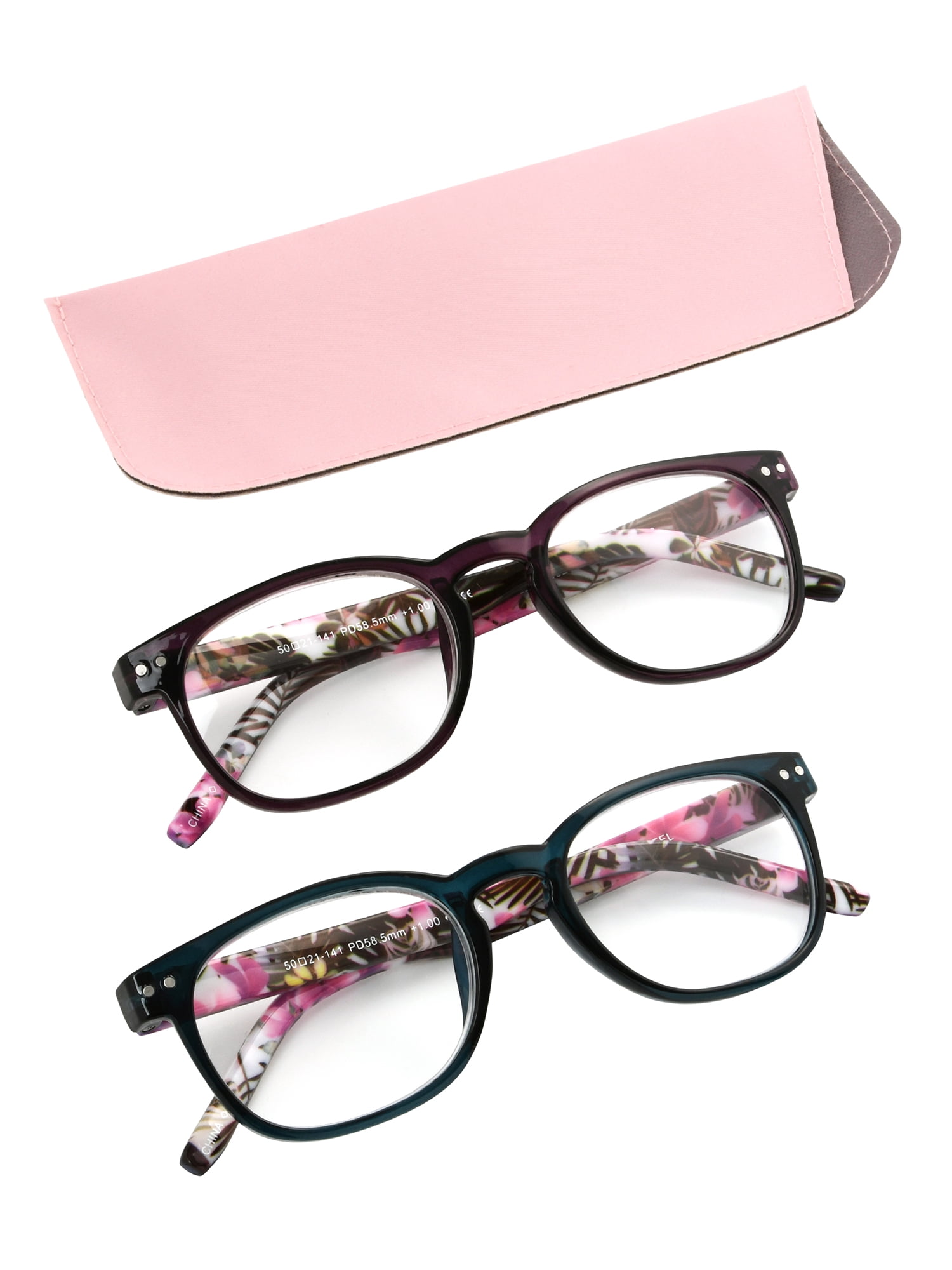 Foster Grant 2-Pack Purple Round Reading Glasses