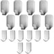 thumbnail image 2 of Naiovety Paquete de 16 colgadores de pared, bufanda colgante, gancho de cocina para baño, organizador autoadhesivo de acero inoxidable, soporte Almacenamiento y organización del hogar, 2 of 6