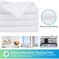 thumbnail image 2 of HOMEXCEL Microfiber Cleaning Cloth, 12 Pack Premium Microfiber Towels for Cars, Lint Free, Scratch-Free, Highly Absorbent, Reusable Cleaning Rags for Car, Household, Kitchen, Window, 11.5"X11.5" White, 2 of 8