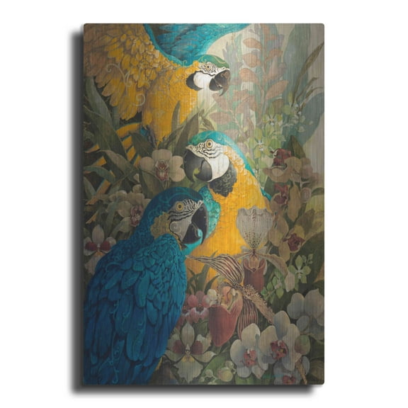 Luxe Metal Art 'Amazon' by David Galchutt, Metal Wall Art, 12"x16"