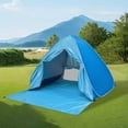 thumbnail image 4 of ETHKIA Pop Up Beach Tent Shade Sun Shelter UPF 50+ Canopy Cabana 2-3 Person for Outdoor Activities Camping Fishing Hiking Picnic Touring (Including Curtains) Sky Blue, 4 of 4