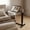 Walnut, variant on Overbed Table with Wheels, Upgraded Adjustable Rolling Laptop Desk with Tilting Desktop, Height Adjustable Bedside Table for Bed & Sofa, Cream